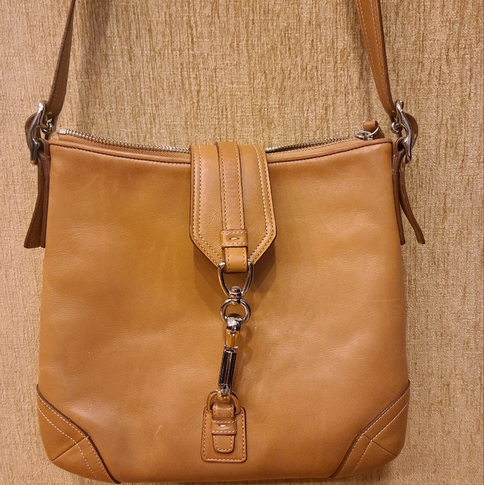 Leather coach purse